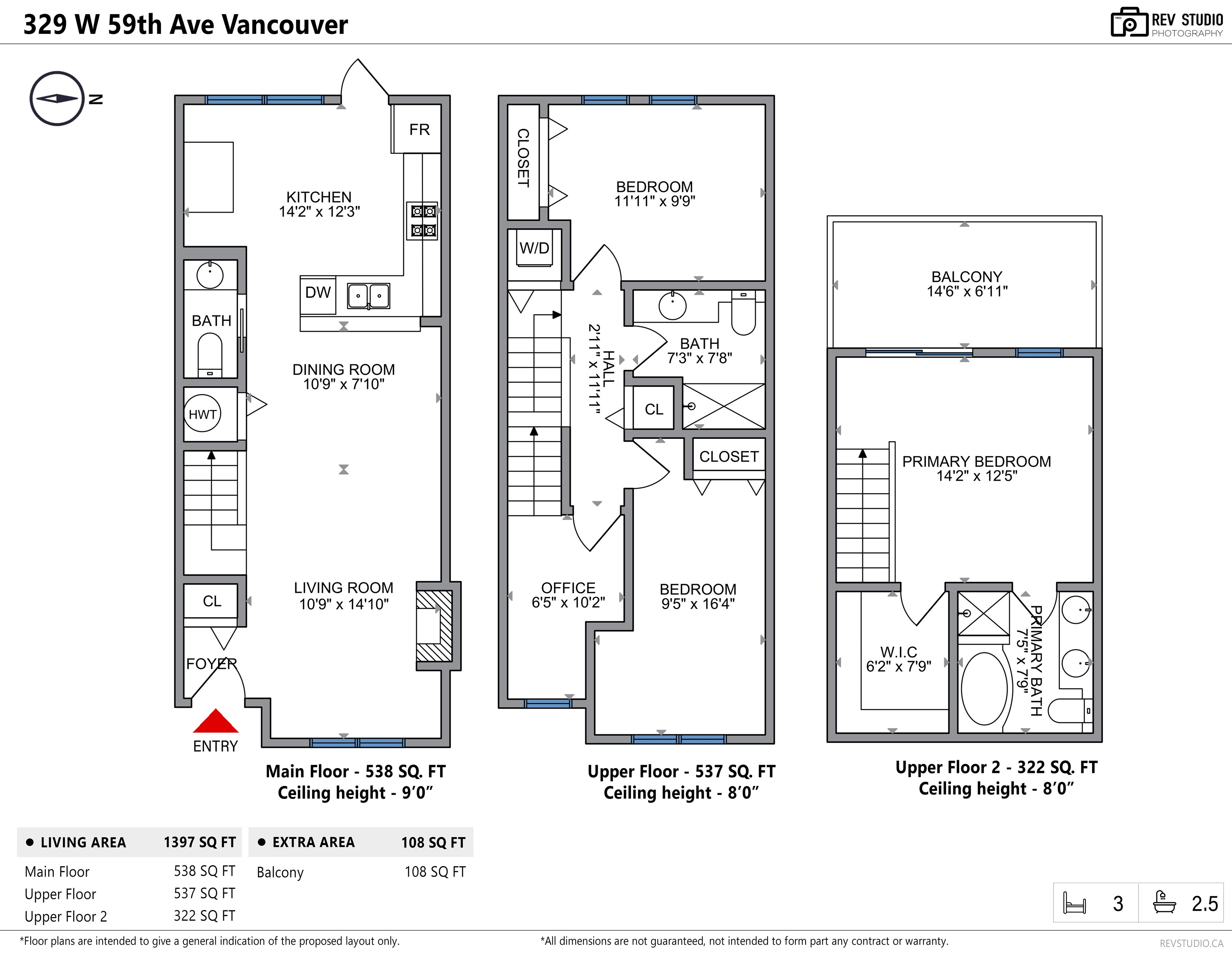 329 W59TH AVENUE, Vancouver, British Columbia Townhouse, 3 Bedrooms, 3 Bathrooms, Residential Attached,For Sale, MLS-R2840982