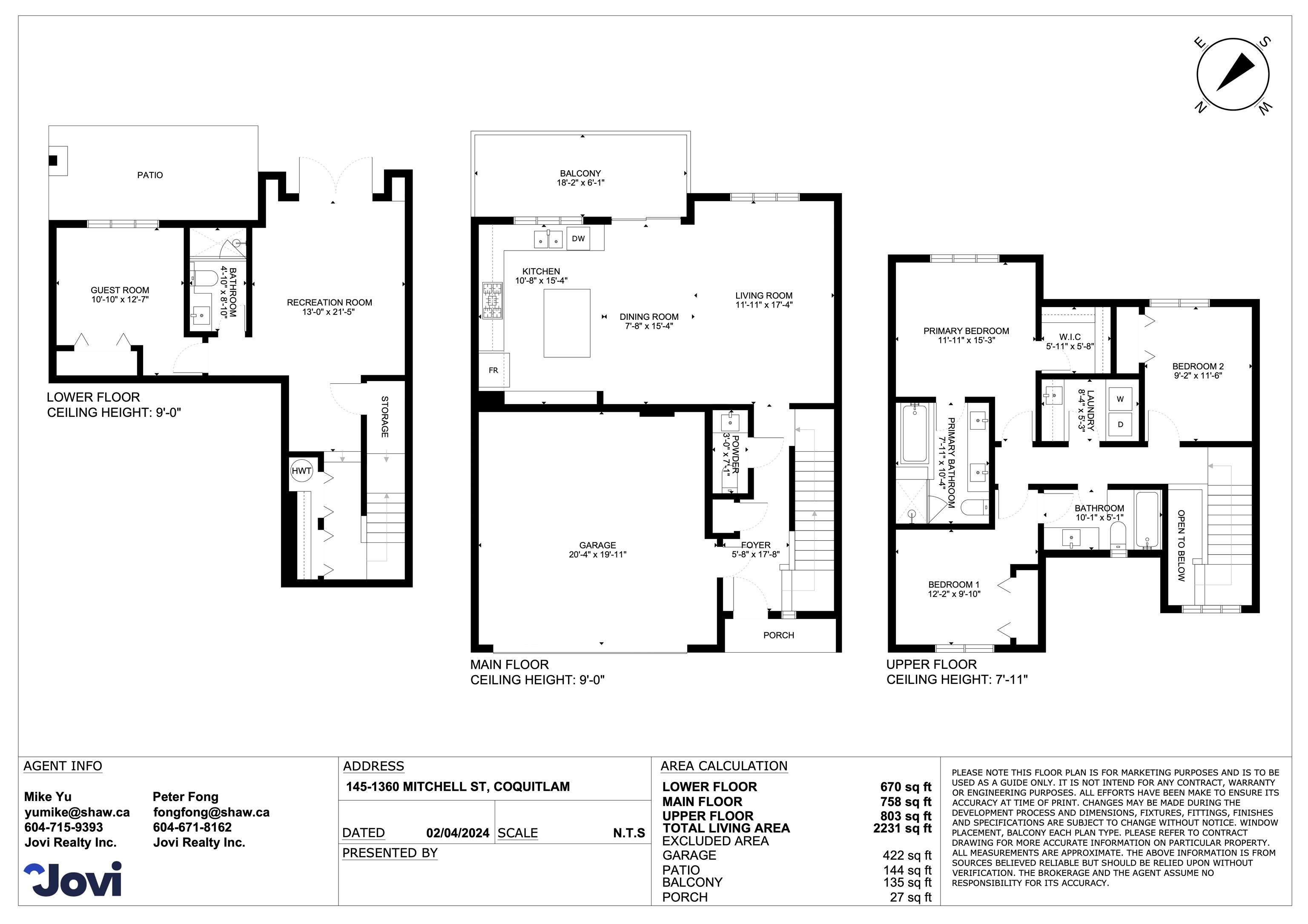 145-1360 MITCHELL STREET, Coquitlam, British Columbia V3E 0T7 R2892560