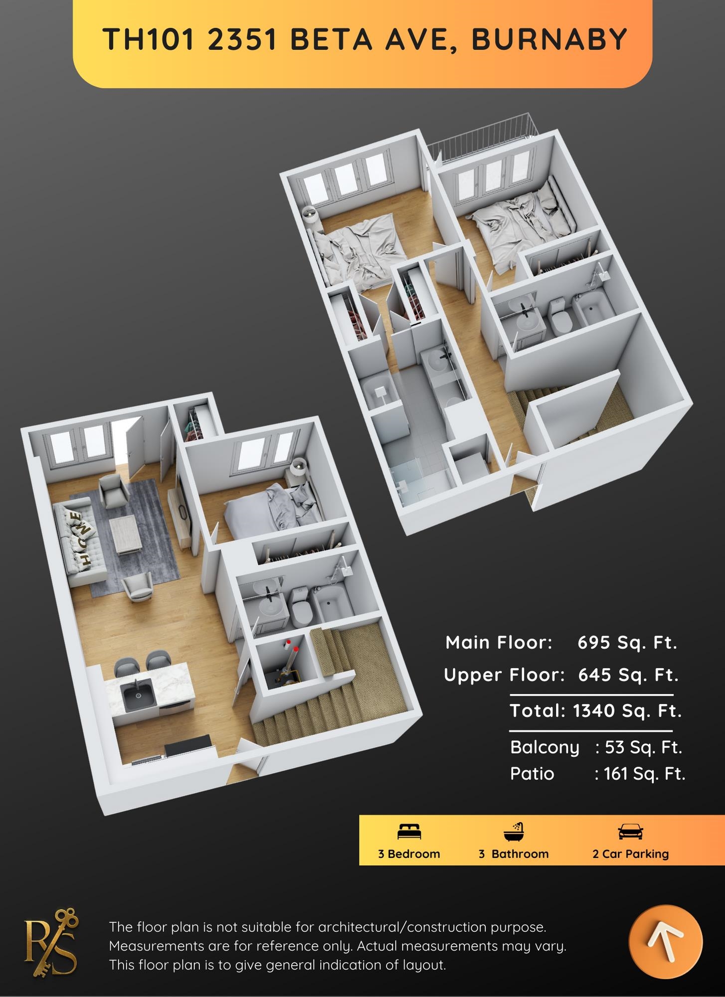 TH101-2351 BETA AVENUE, Burnaby, British Columbia V5C 0M2, 3 Bedrooms Bedrooms, ,3 BathroomsBathrooms,Residential Attached,For Sale,R2892324