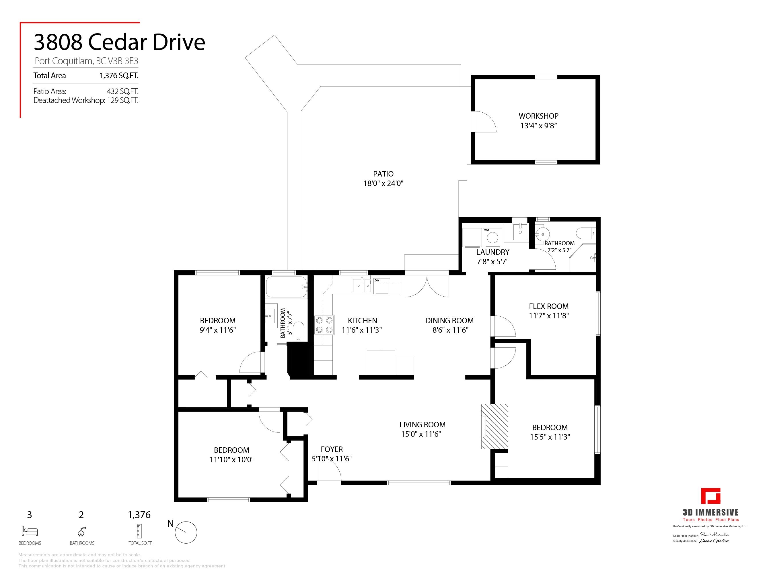 3808 CEDAR DRIVE, Port Coquitlam, British Columbia, 3 Bedrooms Bedrooms, ,2 BathroomsBathrooms,Residential Detached,For Sale,R2896900