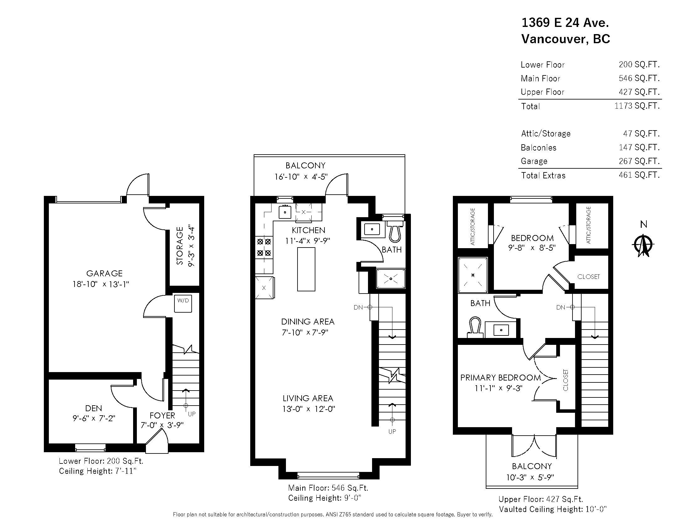 1369 E24TH AVENUE, Vancouver, British Columbia, 2 Bedrooms Bedrooms, ,2 BathroomsBathrooms,Residential Attached,For Sale,R2896819