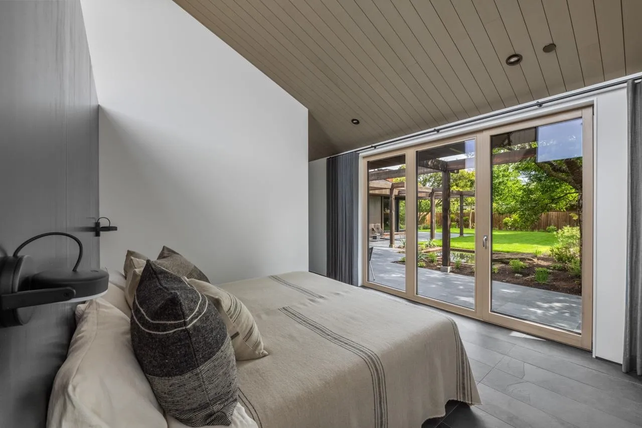 Bedroom  European Tilt window   views the private inside courtyard