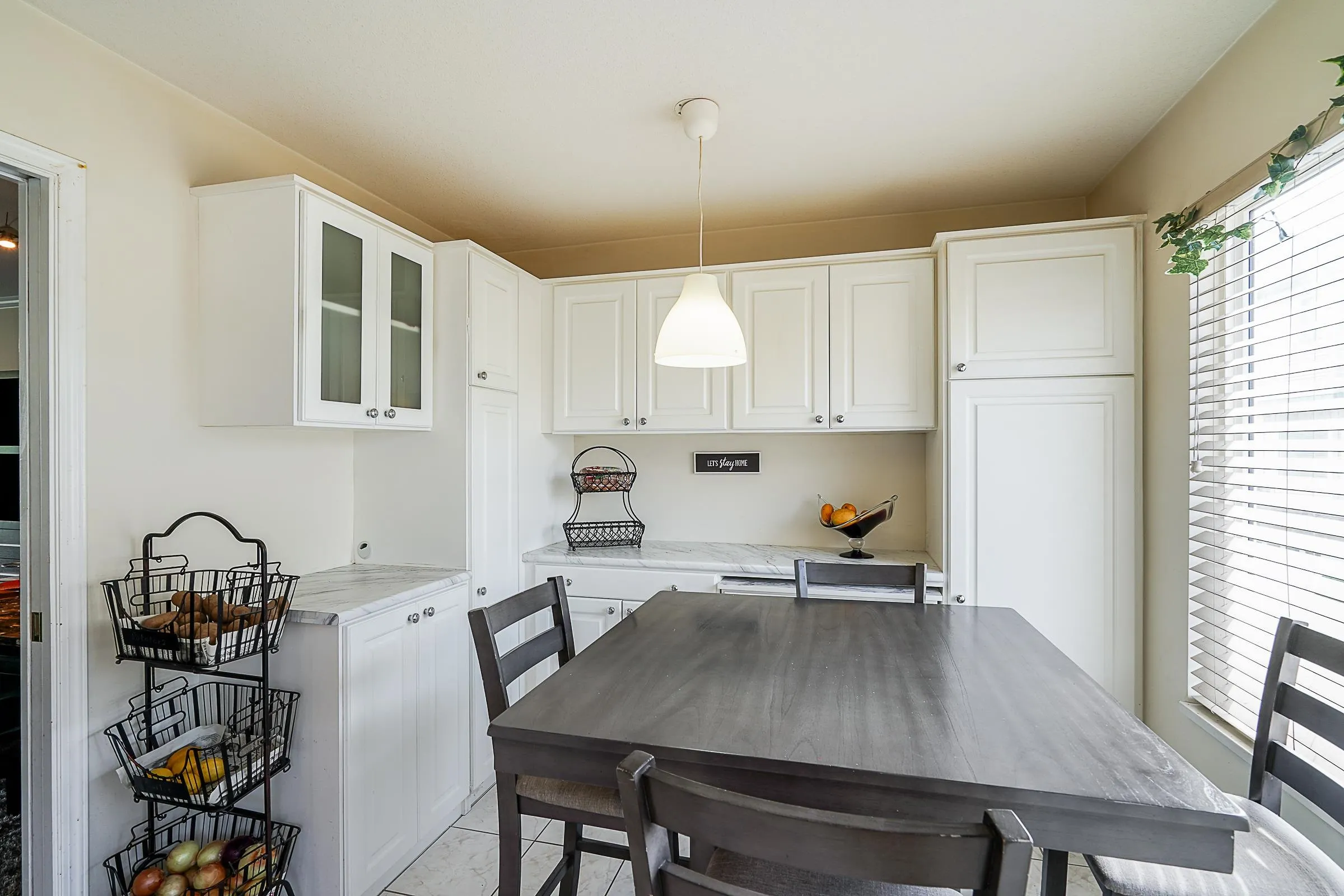 Custom cabinets in Breakfast Nook