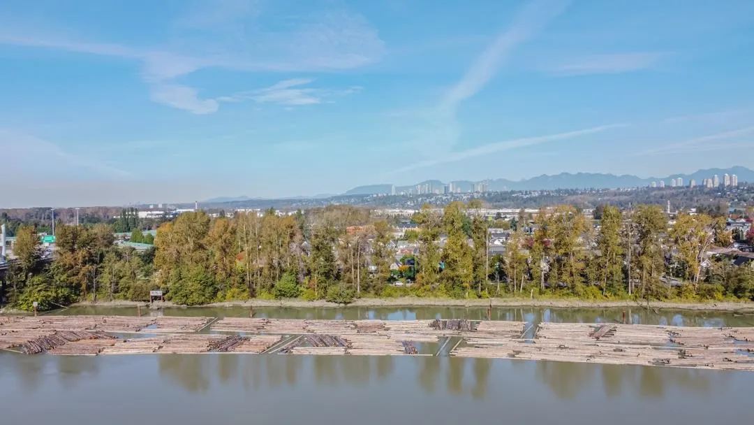 This fabulous home is situated directly across from the Fraser River.