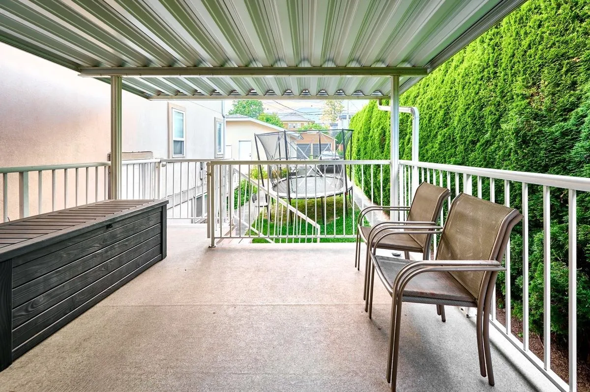 Covered Deck off the dining room upstairs