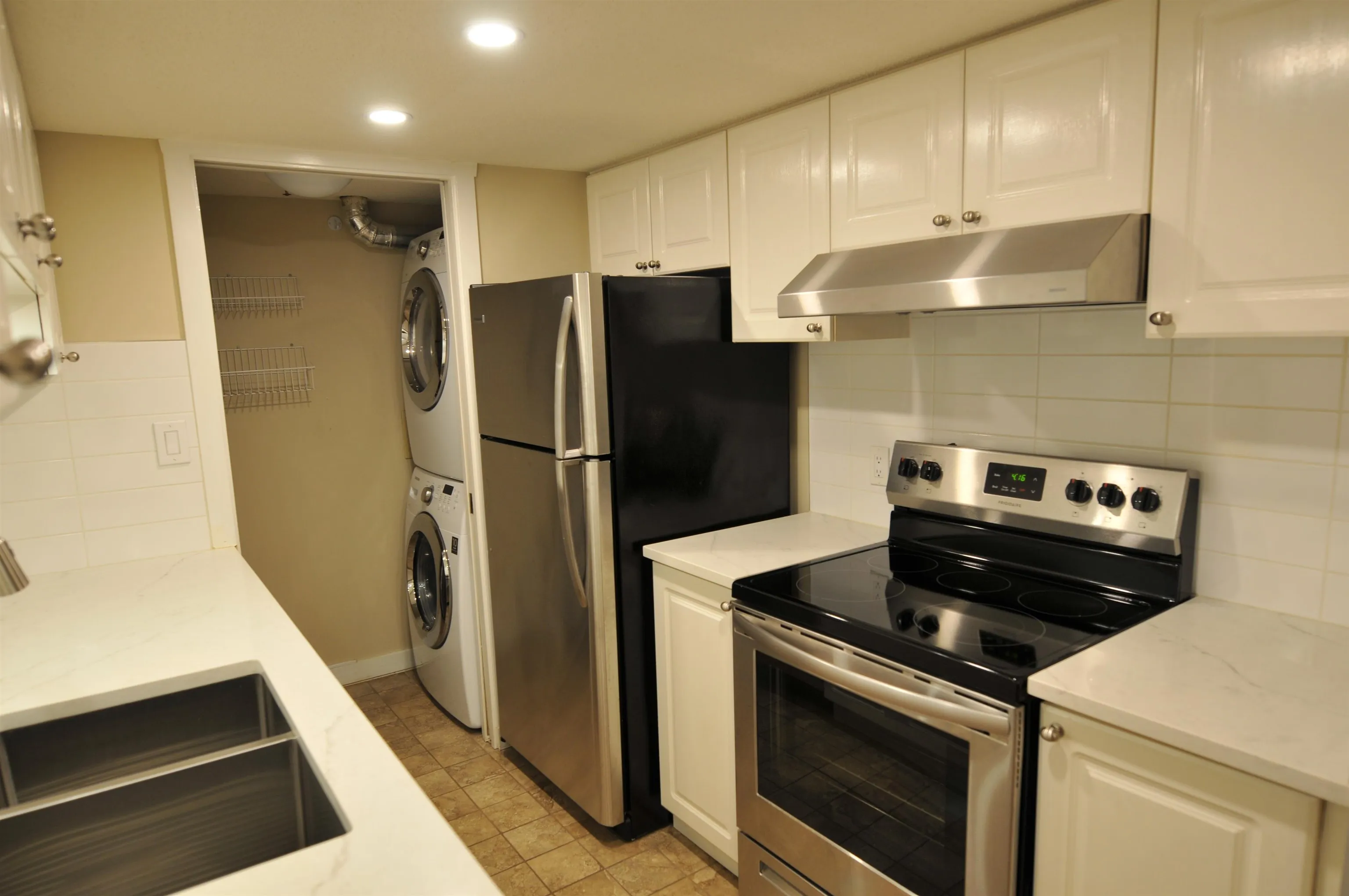 Stainless steel appliances.