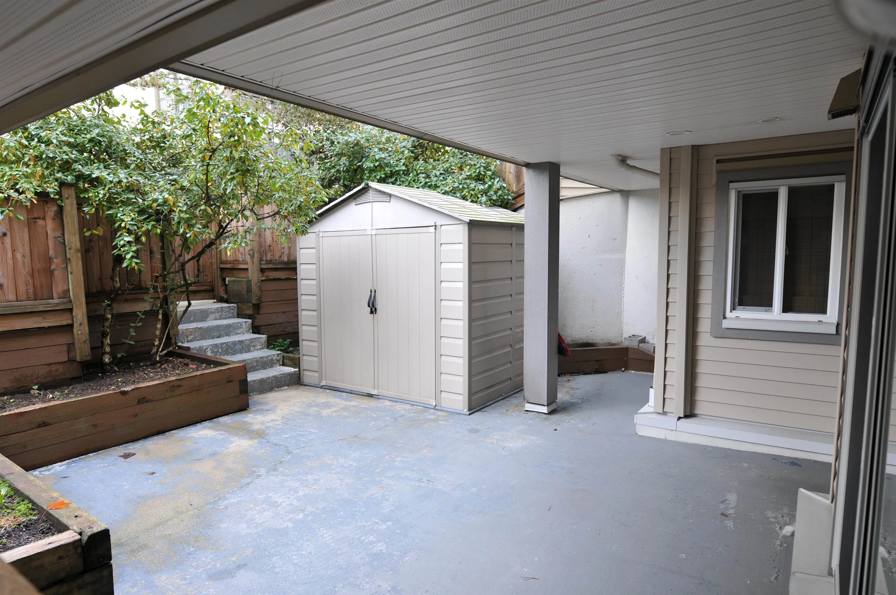 Large storage shed.