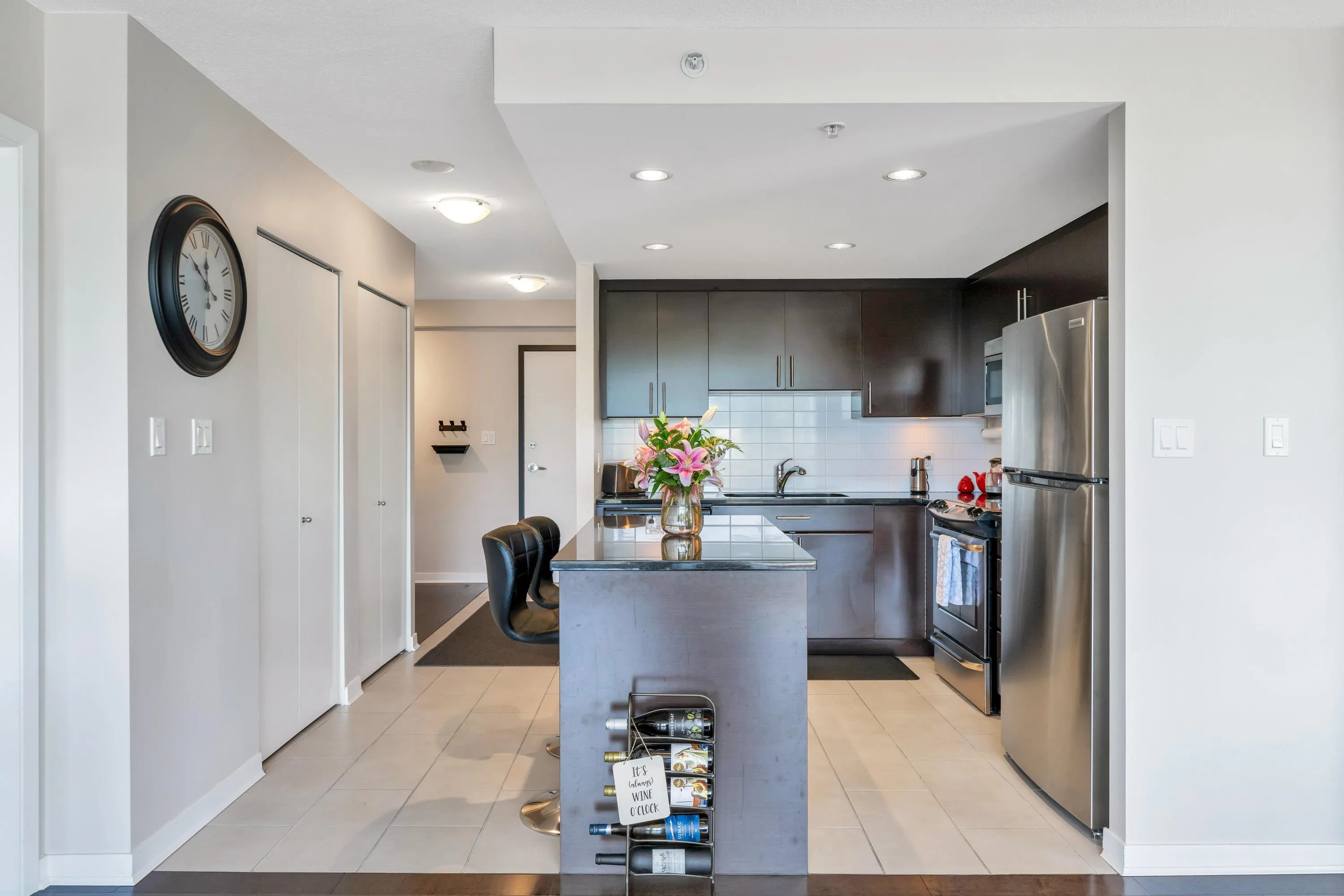 Spending more waking hours in the kitchen—cooking, eating, and socializing? With top-of-the-line-appliances, rich cabinets, and shining stone countertops this is where you will want to spend time!