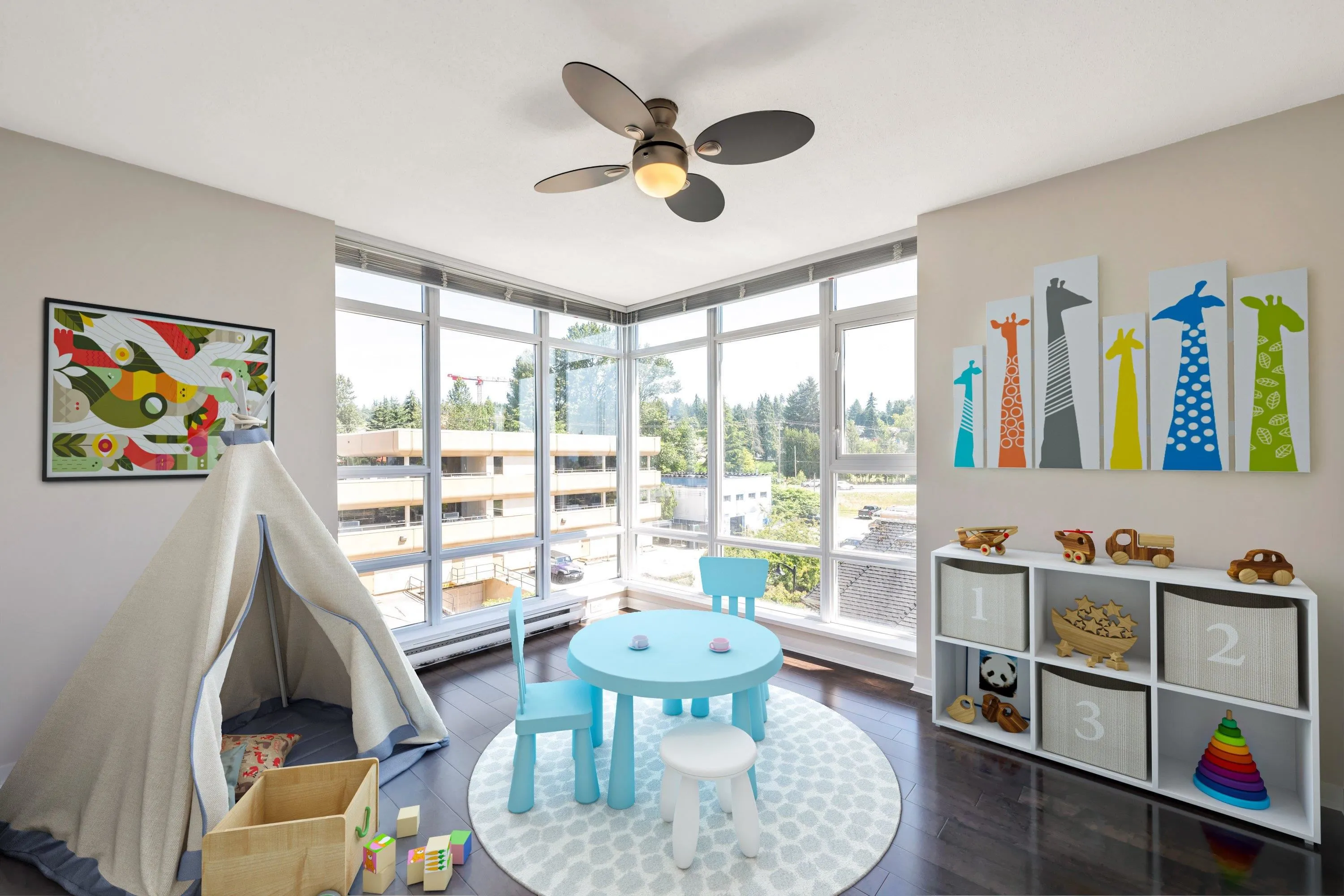 From newborn to toddler to teenager this space allows your little one to grow up enjoying their own room!