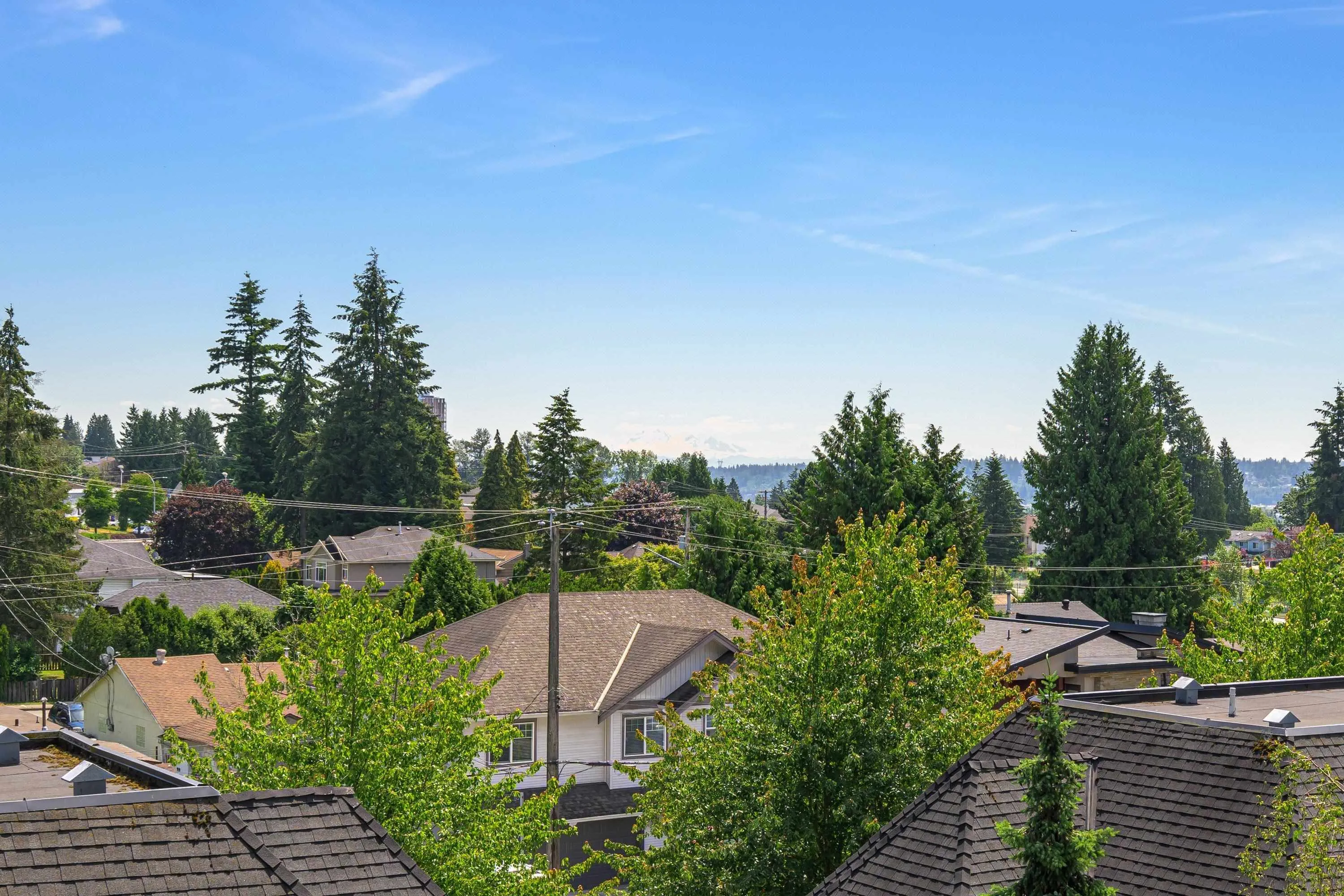 Here is the Northeast view from your you beautiful open concept home. Take in morning sunrises, plus views Mount Baker and beyond in the distance.