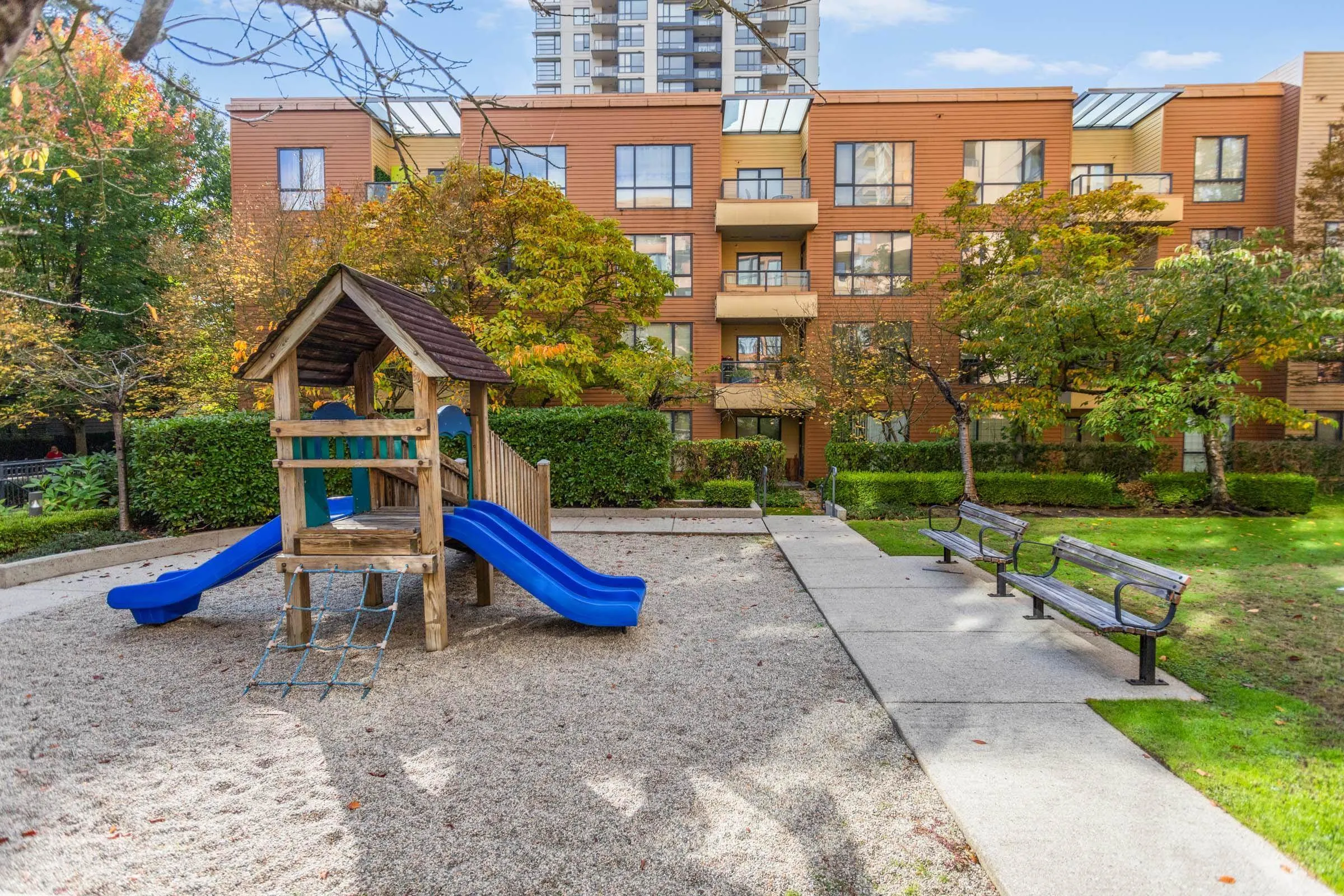 Children's play area in the private courtyard gardens!