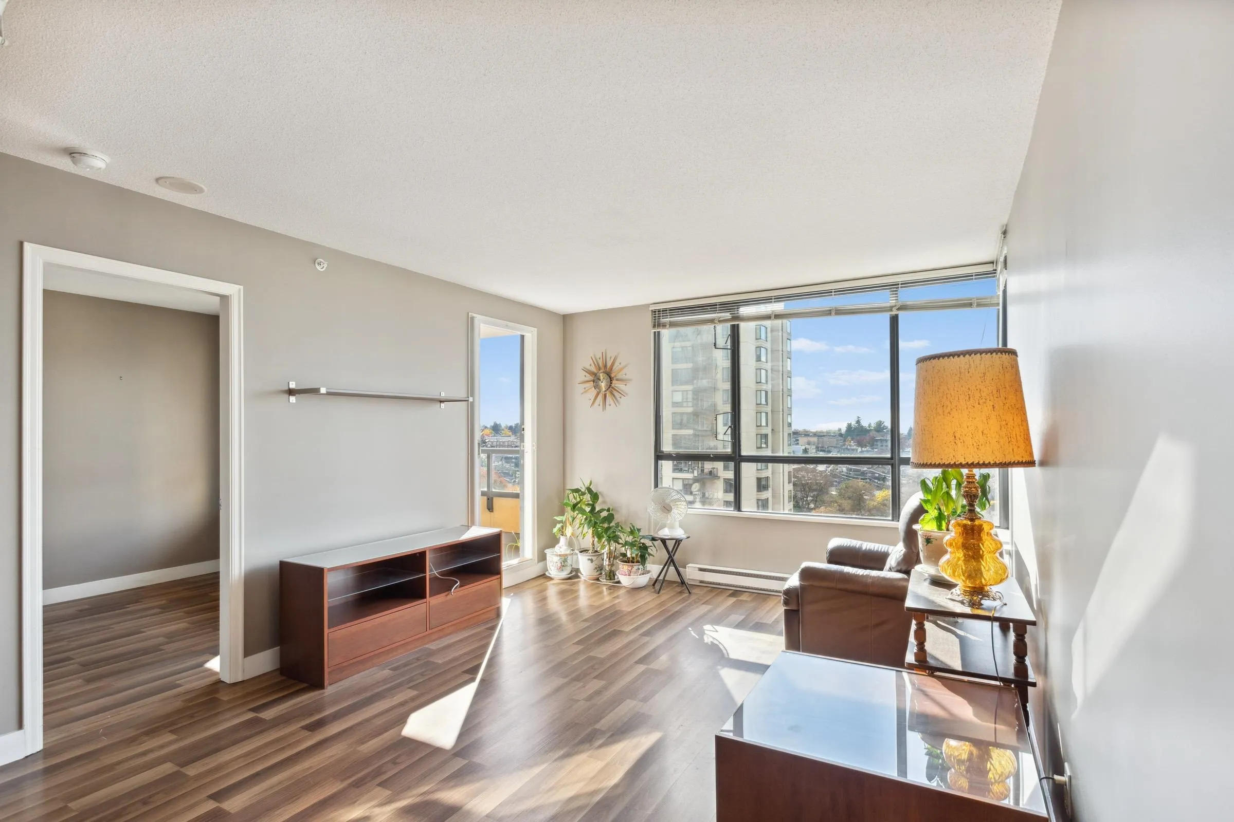 Living Room with laminate floors!