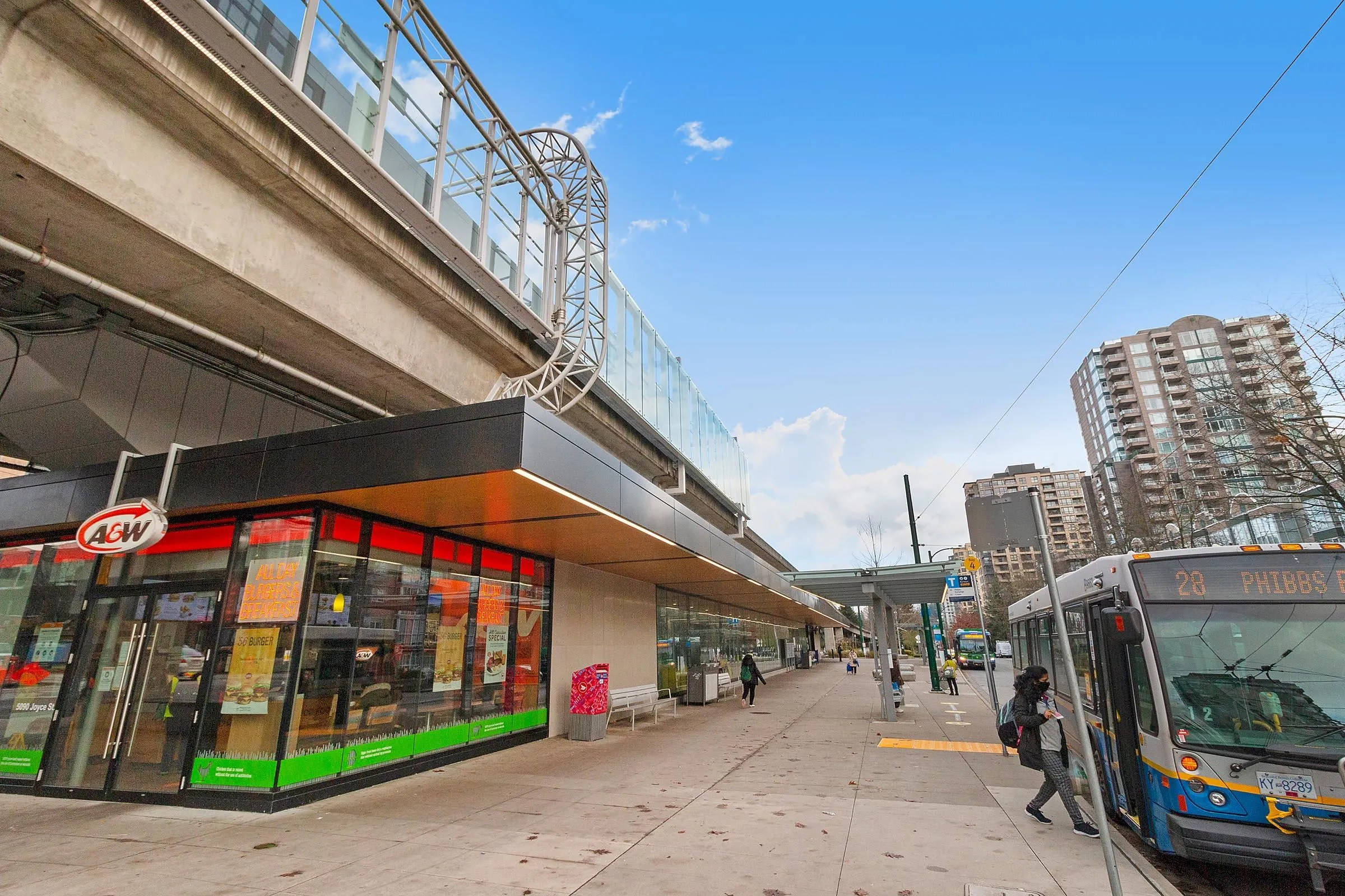 Major bus loop at the Joyce-Collingwood SkyTrain Station!