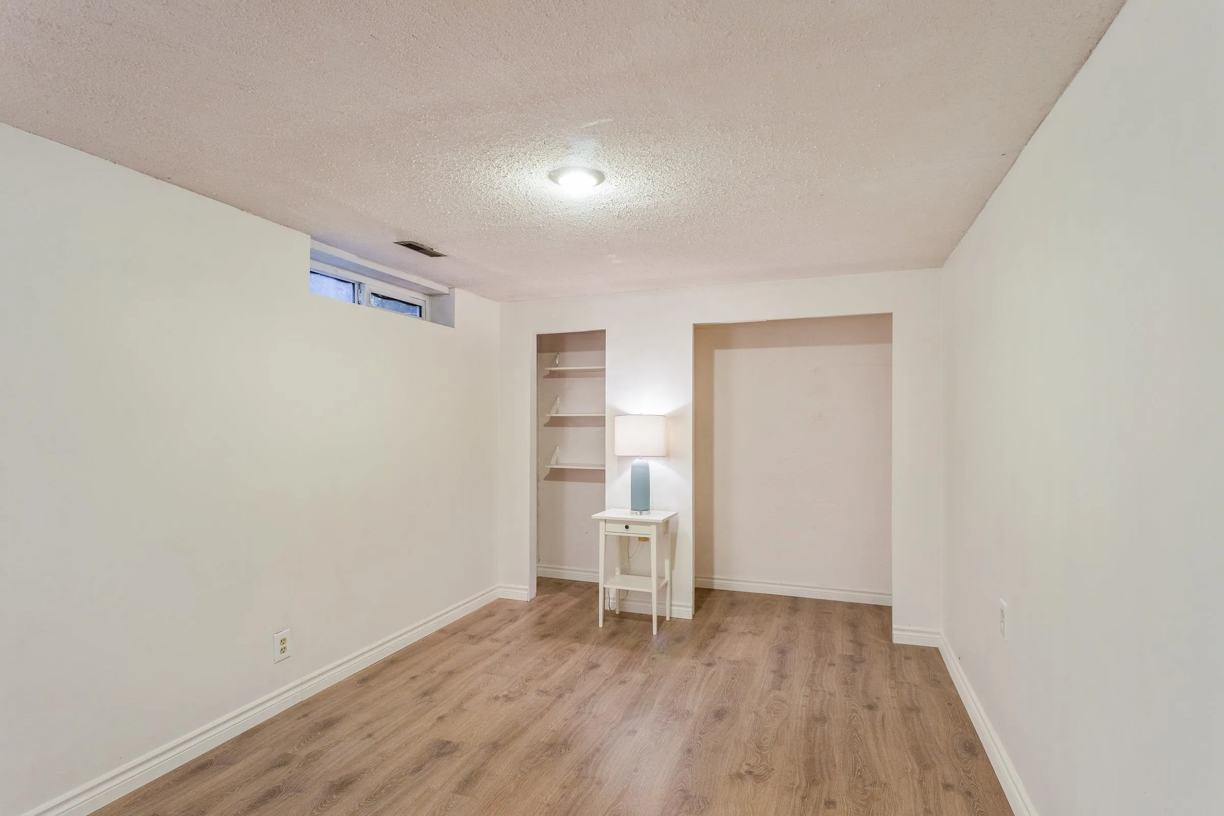 New laminate floors in Basement Rec Room!