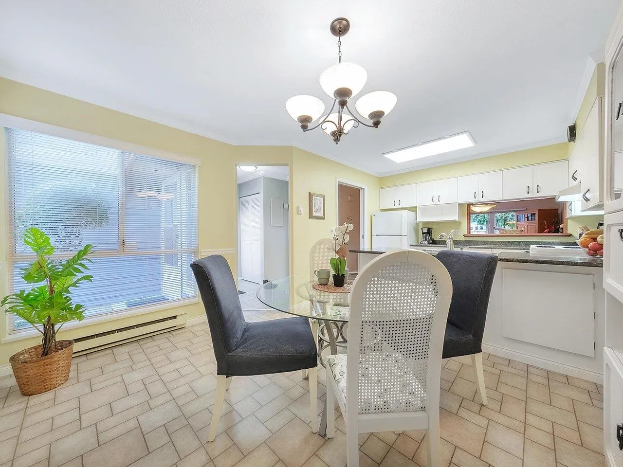 Eating area for sit down dinners or a large enough space to become a family room area off kitchen