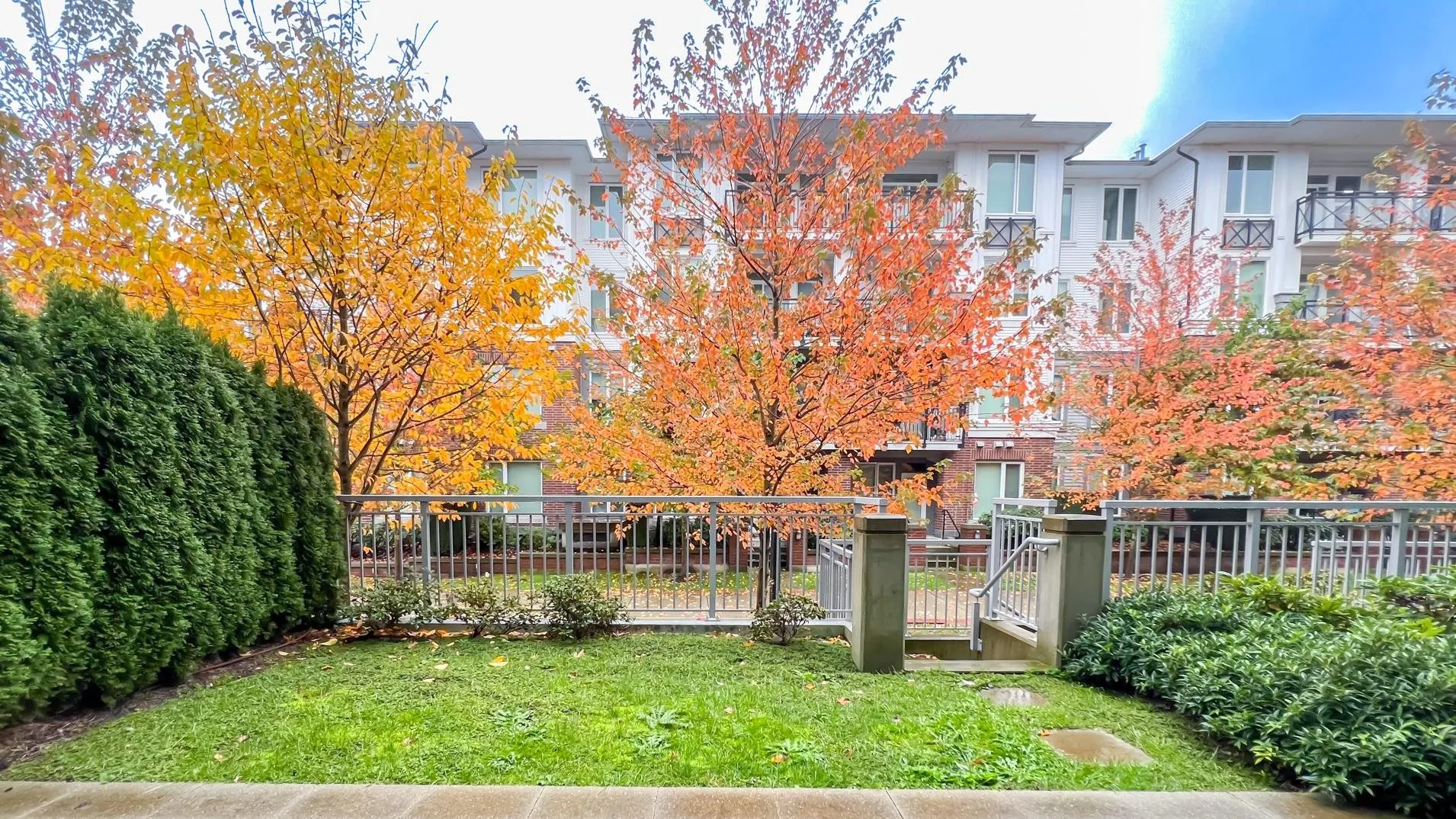 Green space and gated private HUGE patio