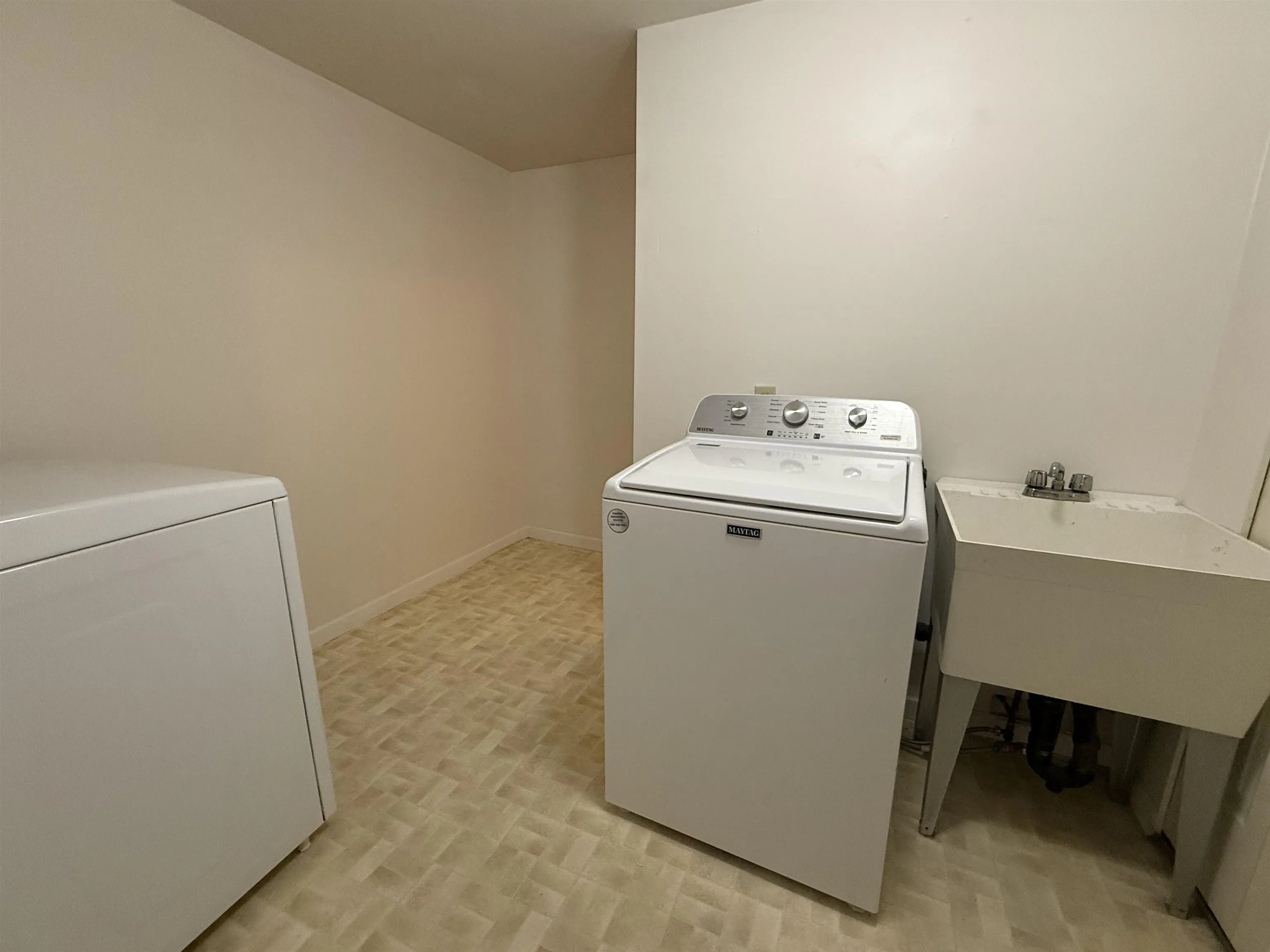 Laundry room is large enough to seperate.